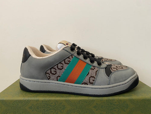Gucci muted earth tones luxury sneakers view 11 heritage-inspired look