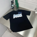 Front view of Louis Vuitton cotton t-shirt with monogram-inspired silhouette