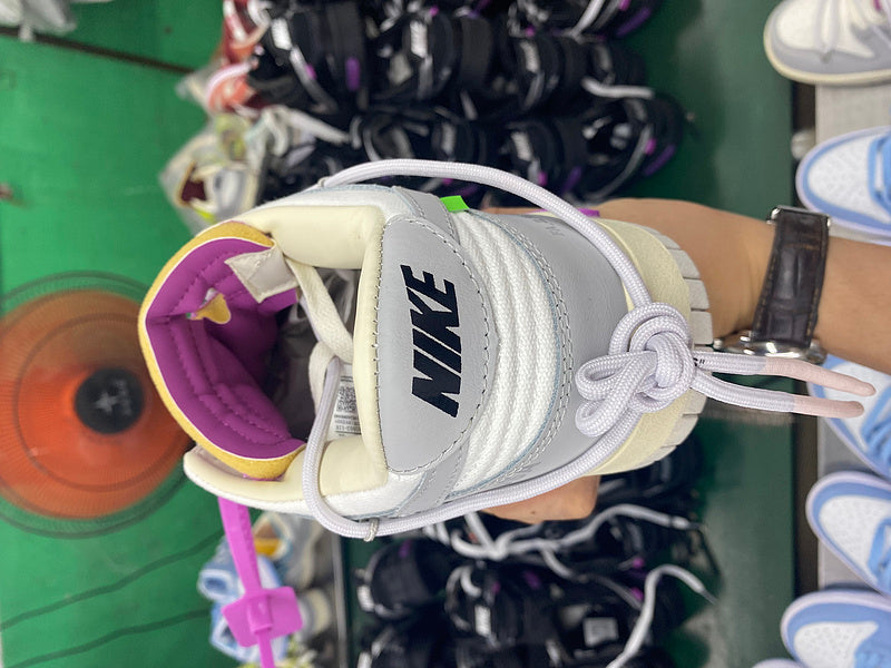 Nike bold contrast luxury sneakers view 5 signature lace-up style