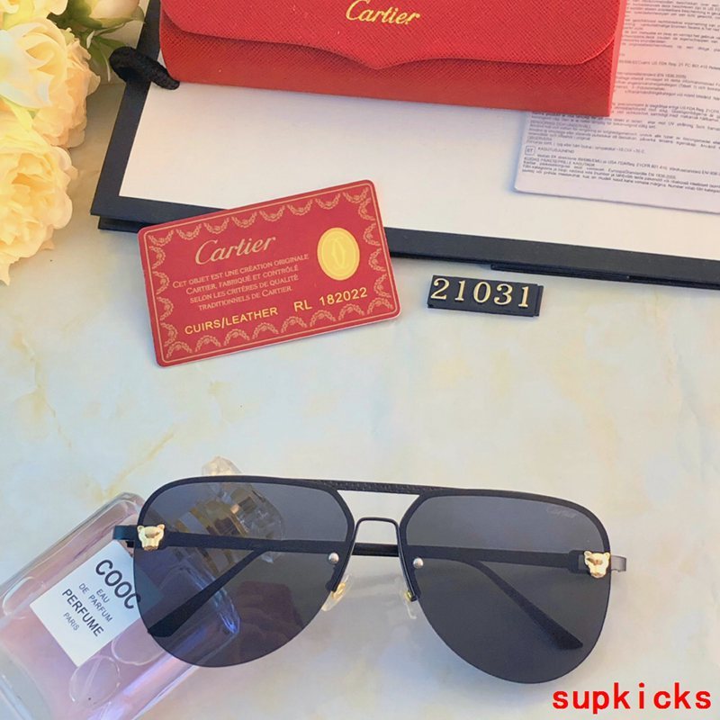 Angled view of Cartier unisex sunglasses