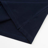 Close-up detail shot of Polo cotton polo shirt with logo-detail design