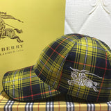 Close-up detail view of Burberry unisex cap