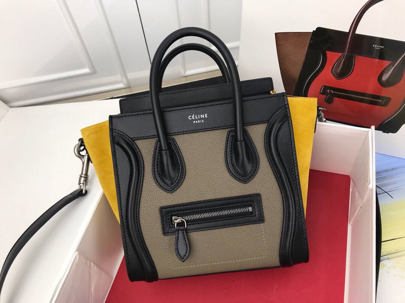 Front view of statement sleek women's handbag – women's designer-style accessory