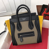 Front view of statement sleek women's handbag – women's designer-style accessory