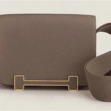 Close-up detail of sophisticated bag design