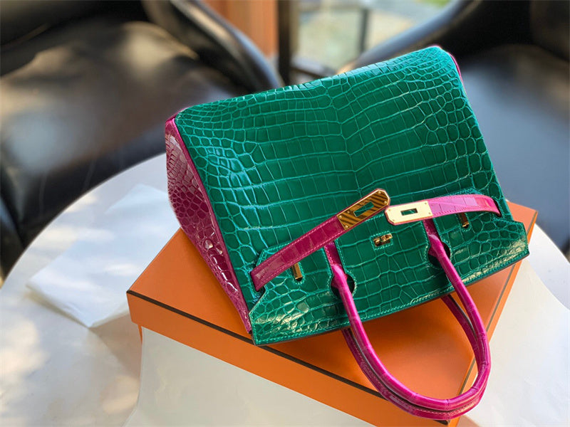 Side view of everyday-ready structured handbag