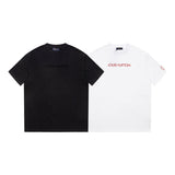 Full styled look of Louis Vuitton cotton t-shirt with monogram-inspired silhouette