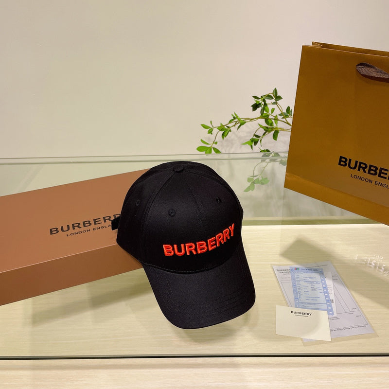 Side view of Burberry unisex cap