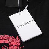 Close-up detail shot of Givenchy luxury clothing with signature branding