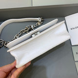 Sophisticated Faux Leather Handbag - Versatile Everyday Design | Women's Statement Accessory #427 - hardware and detail close-up (image 5) of designer-inspired handbag
