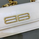 Structured Faux Leather Handbag - Understated Luxury Look | Women's Luxury Handbag #425 - interior view (image 6) of designer-inspired handbag