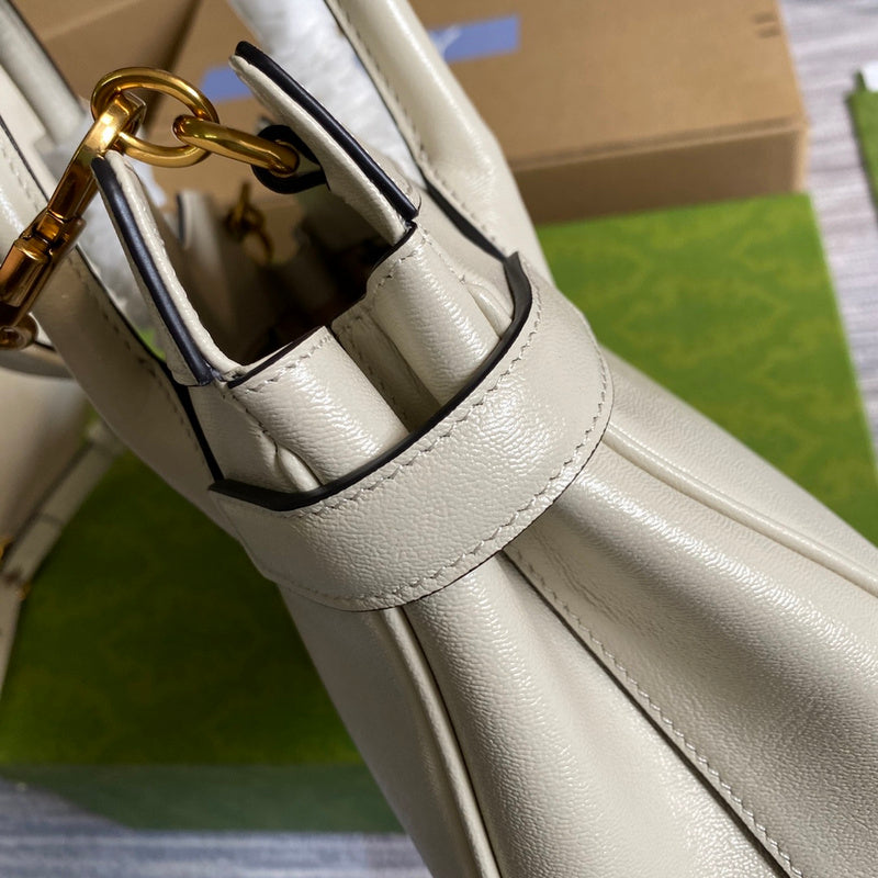 Top view of sleek statement women's handbag – women's everyday handbag