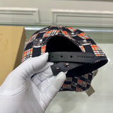 Close-up detail view of Burberry unisex cap