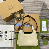 Side profile of structured statement women's handbag – women's luxury handbag
