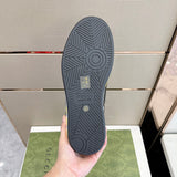 Gucci soft grey luxury sneakers view 10 bold athletic profile