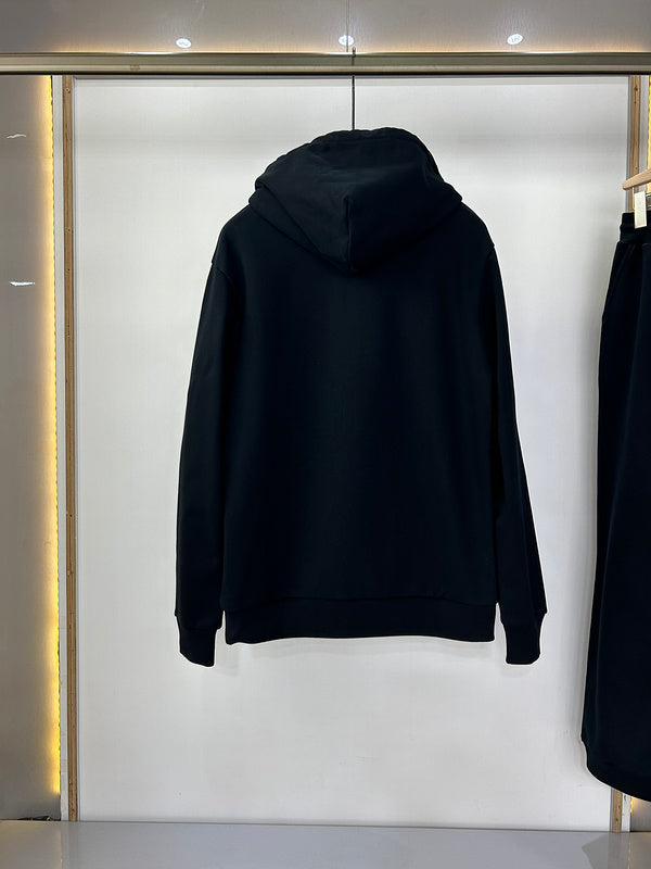 Close-up detail shot of Louis Vuitton luxury clothing with relaxed-fit cut