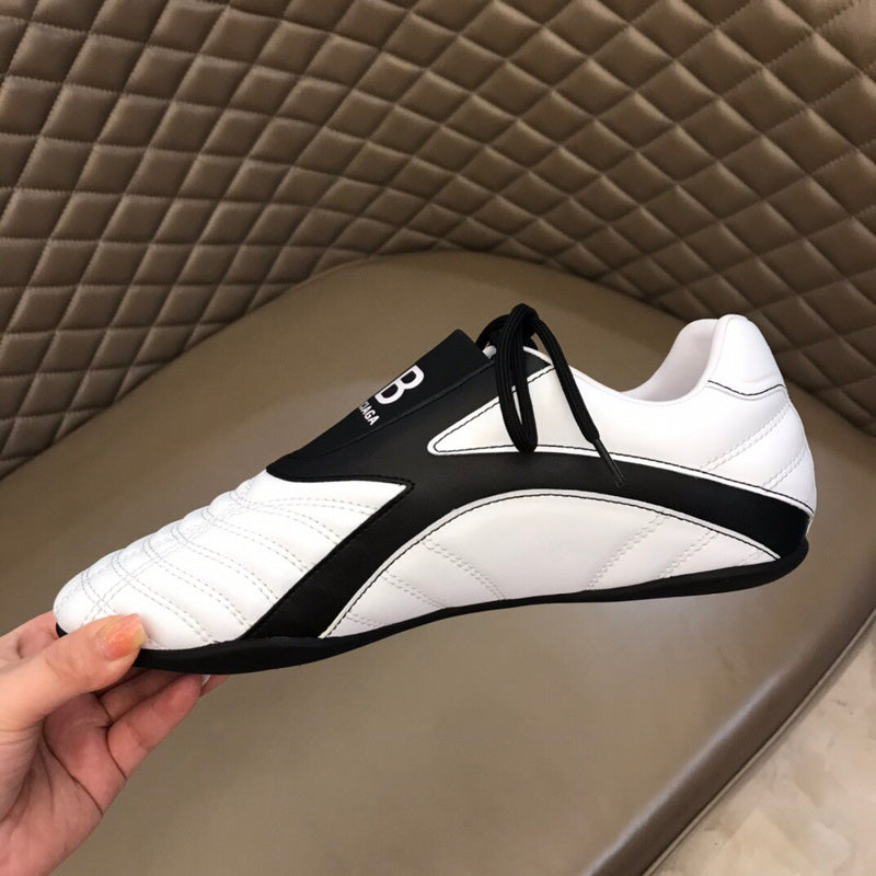 Balenciaga Tan Slip-On Sneakers - Toe Detail View