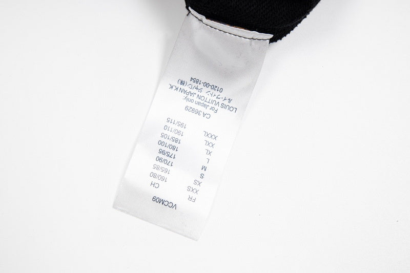 Back view of Louis Vuitton luxury clothing with logo-detail design