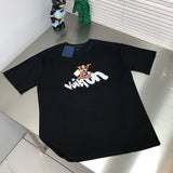 Front view of Louis Vuitton cotton t-shirt with logo-detail design
