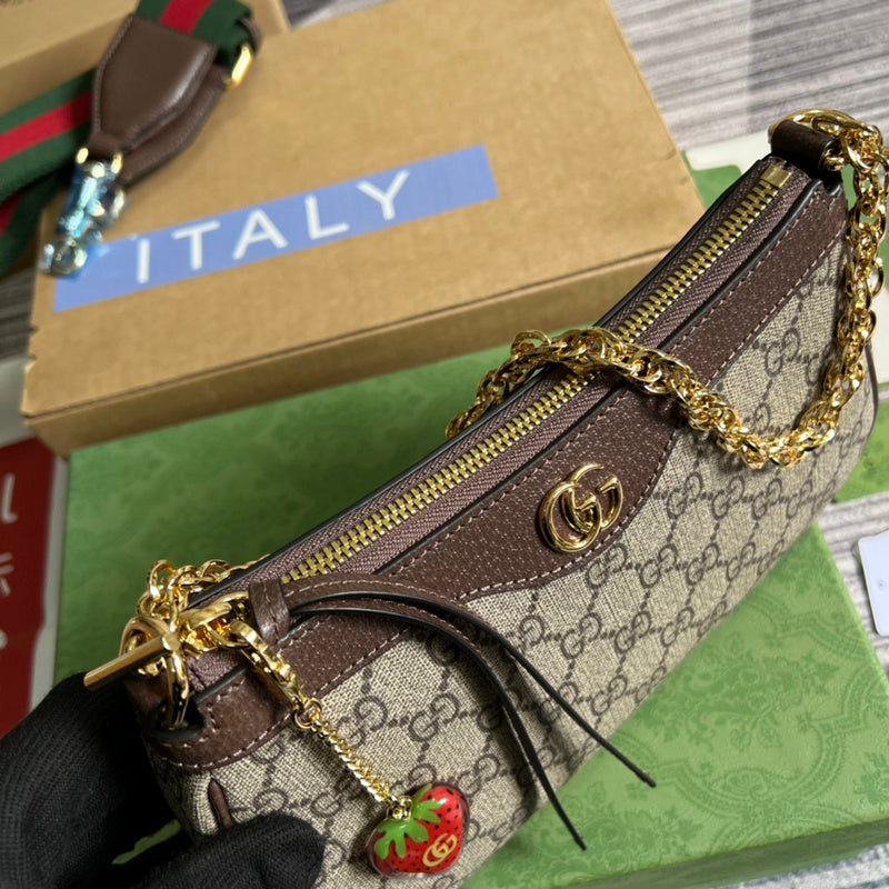 Close-up detail of understated bag design