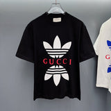 Close-up detail shot of Gucci luxury clothing with monogram-inspired silhouette