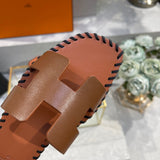 Hermès Chocolate Brown Pointed-Toe Stiletto Heels - Detail Shot of Craftsmanship