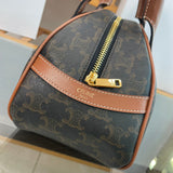 Side profile of chic statement women's handbag – women's everyday handbag