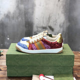 Gucci bold contrast luxury sneakers view 10 signature lace-up style
