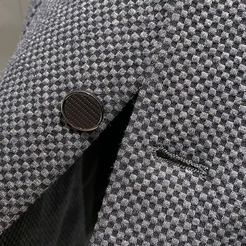Side profile of Louis Vuitton luxury clothing with relaxed-fit cut