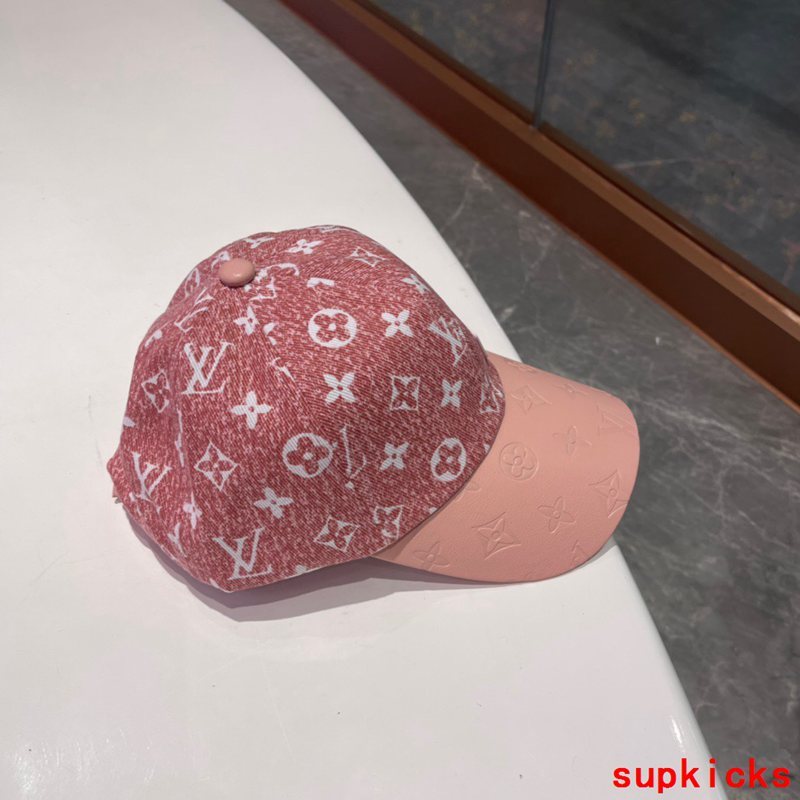 Close-up detail view of Louis Vuitton unisex cap