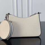 Close-up detail of polished classic women's handbag – women's designer-style accessory