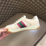 Gucci sneakers detailed view showing premium designer craftsmanship