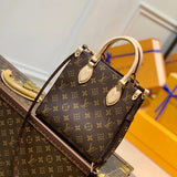 Side profile of modern elevated women's handbag – women's premium purse