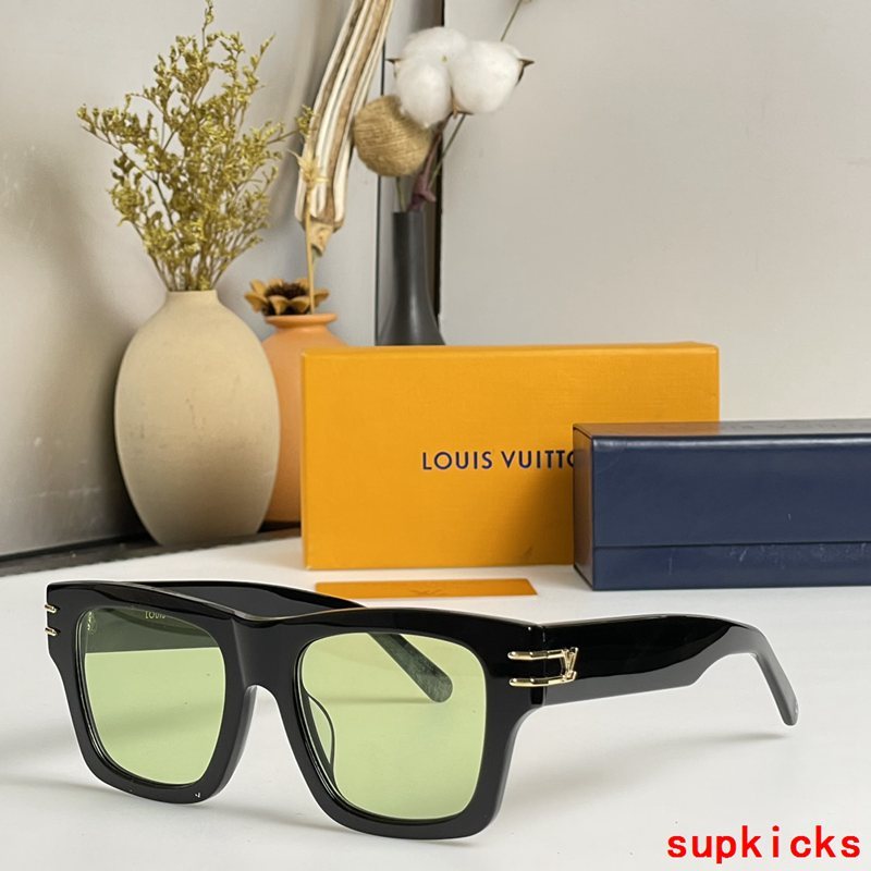 Side view of Louis Vuitton unisex sunglasses