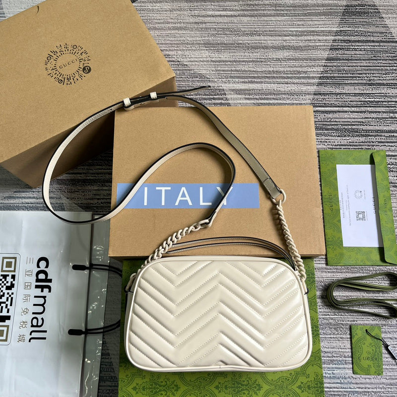 Front view of sleek structured women's handbag – women's luxury accessory