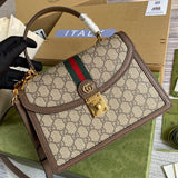 Styled lifestyle shot of refined classic women's handbag – women's luxury handbag