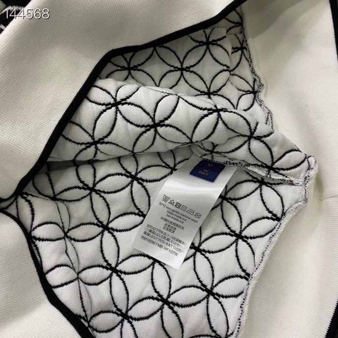 Back view of Louis Vuitton luxury clothing with contemporary cut