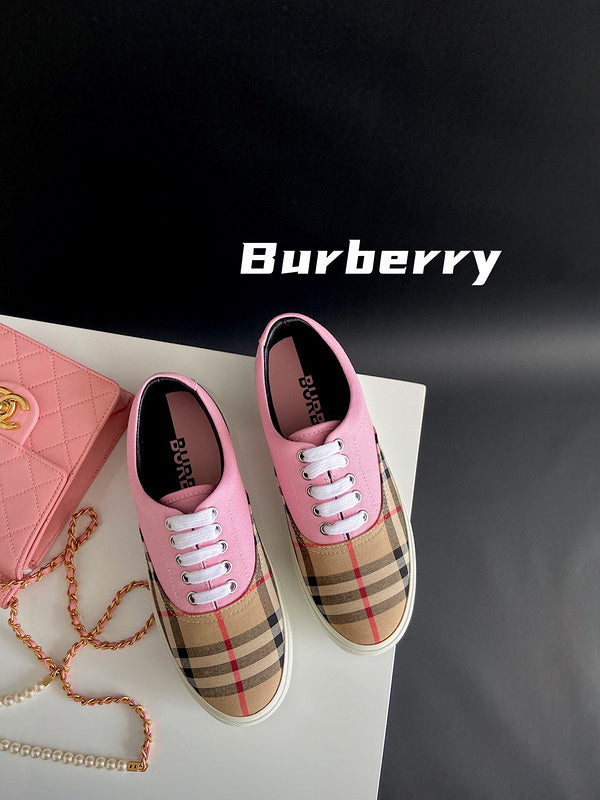 Burberry Chocolate Brown Slingback Heels - Side Profile View