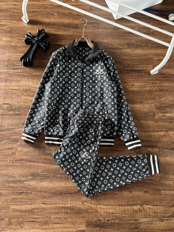 Back view of Louis Vuitton luxury clothing with everyday silhouette