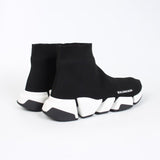 Balenciaga Black Pointed-Toe Flats - Close-Up Texture View