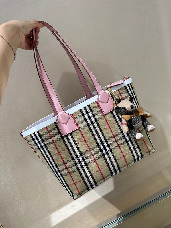 Polished Vegan Leather Handbag - Modern Structured Build | Women's Luxury Handbag #1078 - side angle view (image 2) of designer-inspired handbag