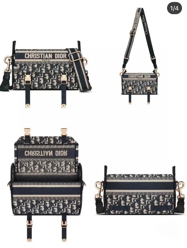 Side profile of structured signature women's handbag – women's designer-style accessory