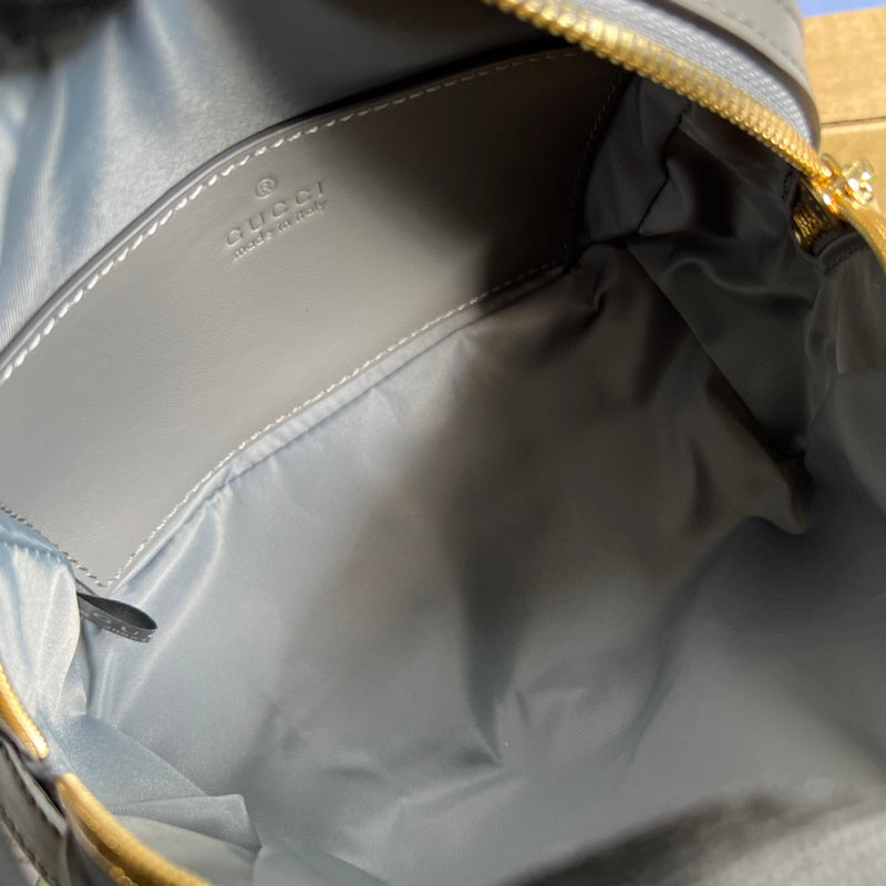Side view of statement structured handbag