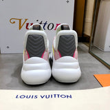 Louis Vuitton Grey Knee-High Boots - Heel Detail View