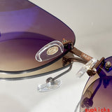 Close-up detail view of Cartier unisex sunglasses