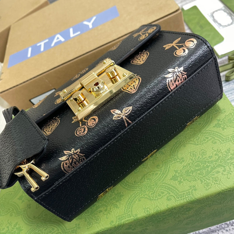 Side profile of elevated signature women's handbag – women's designer-style accessory