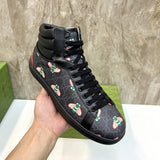 Gucci two-tone luxury sneakers view 4 signature lace-up style