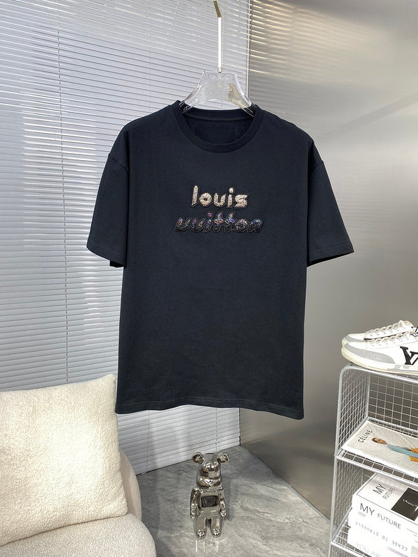 Back view of Louis Vuitton cotton t-shirt with streetwear-inspired cut