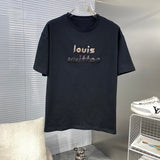 Back view of Louis Vuitton cotton t-shirt with streetwear-inspired cut