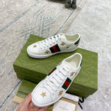 Gucci clean off-white luxury sneakers view 5 bold athletic profile
